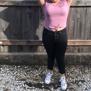 “Keep it” Cropped Shirt